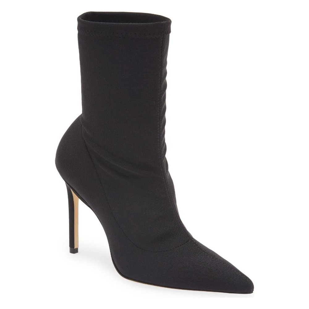 $650 Stuart Weitzman 100 Pointed Toe Stretch Boot… - image 1